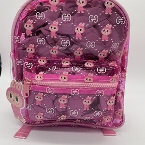 Pink Labubu Inspired Backpack